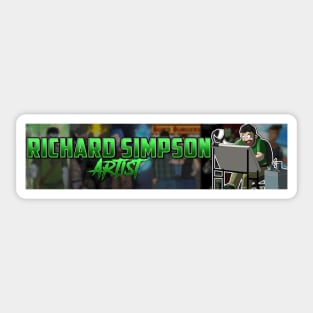 Richard Simpson Artist Banner Sticker